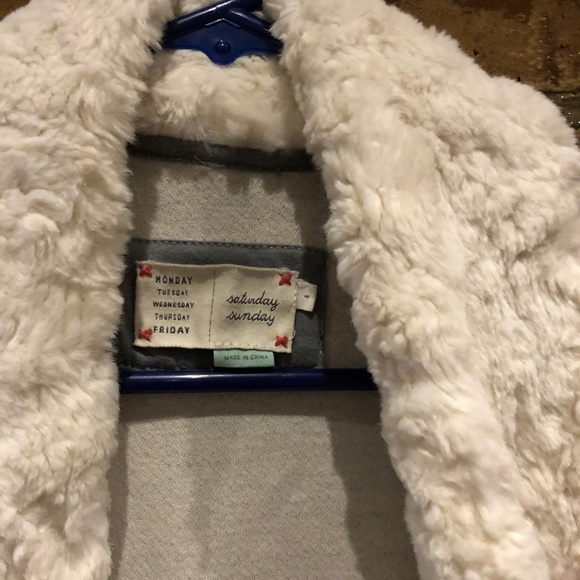 Saturday Sunday Faux Fur Cardigan (Anthropologie) - Picture 5 of 8